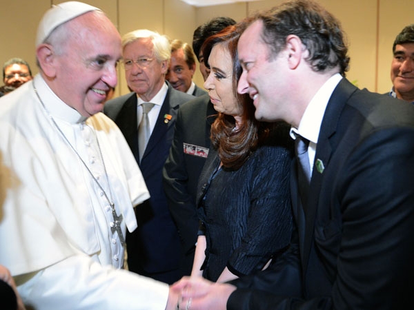 Insaurralde logró la foto con el papa