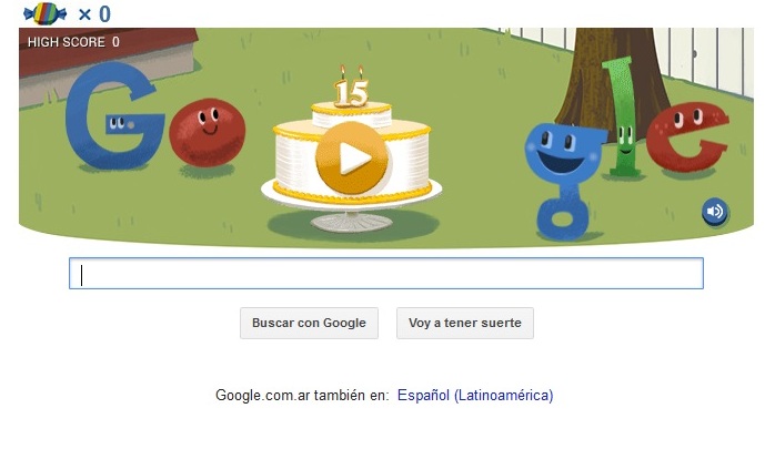 Google celebra sus 15 años de vida con un doodle