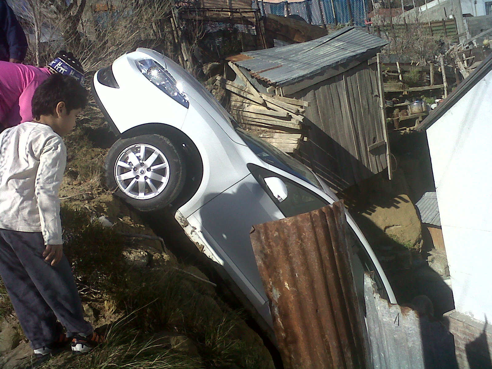 Casi una tragedia en barrio Pietrobelli