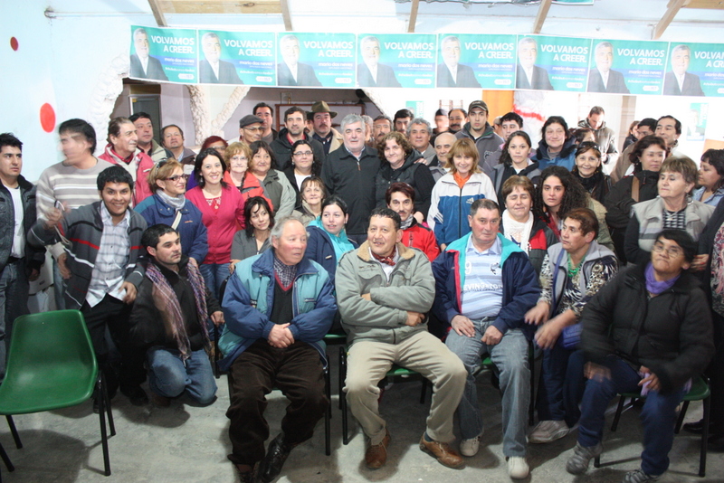 Fuerte presencia de Das Neves en el interior