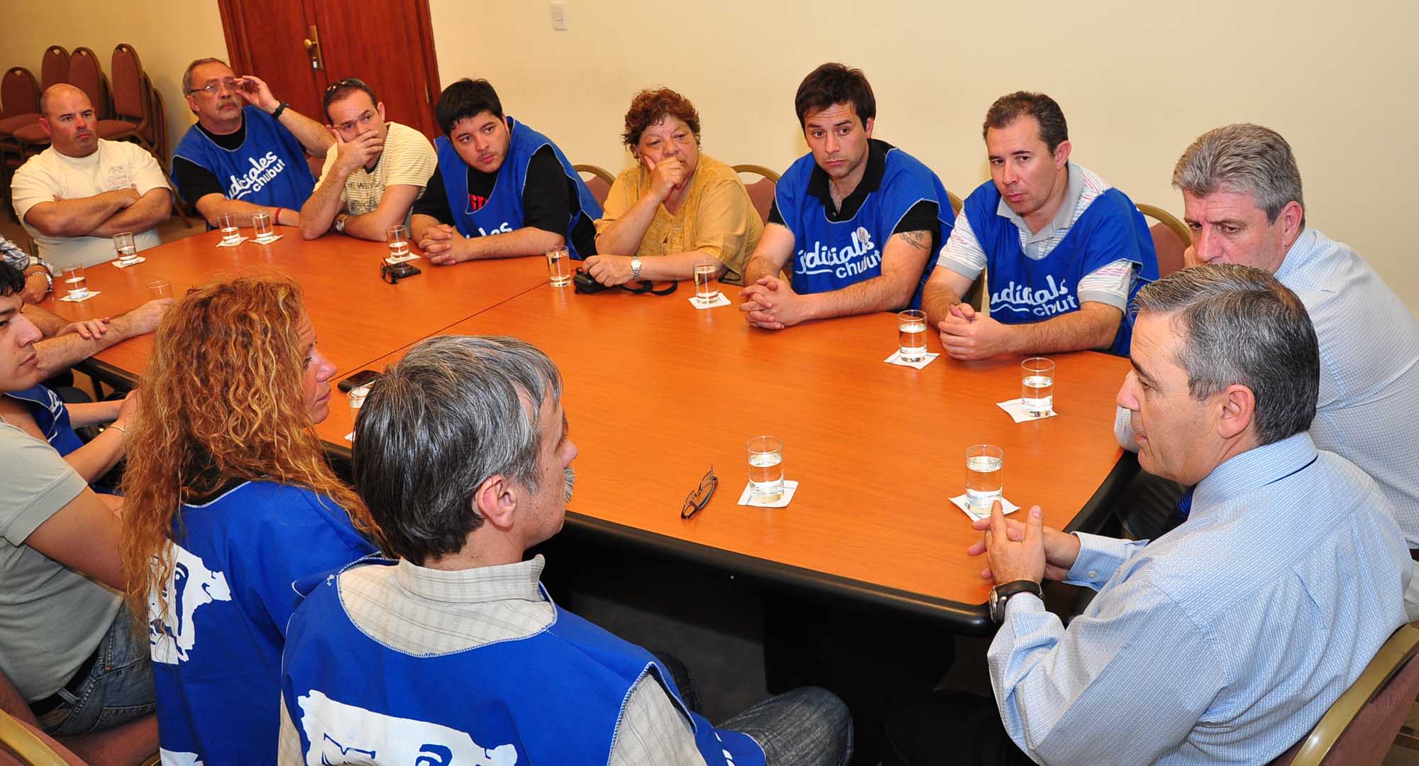 Funcionarios recibieron a trabajadores judiciales