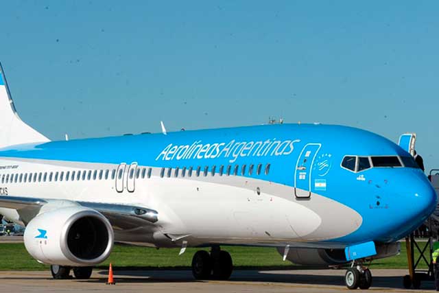 Los vuelos de Aerolíneas crecieron 20%