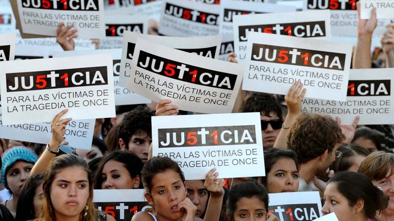 Hubo un acto a 20 meses de la tragedia de Once