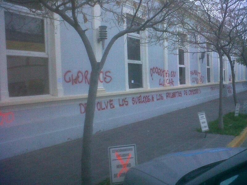 Manifestantes provocaron incidentes en Rawson