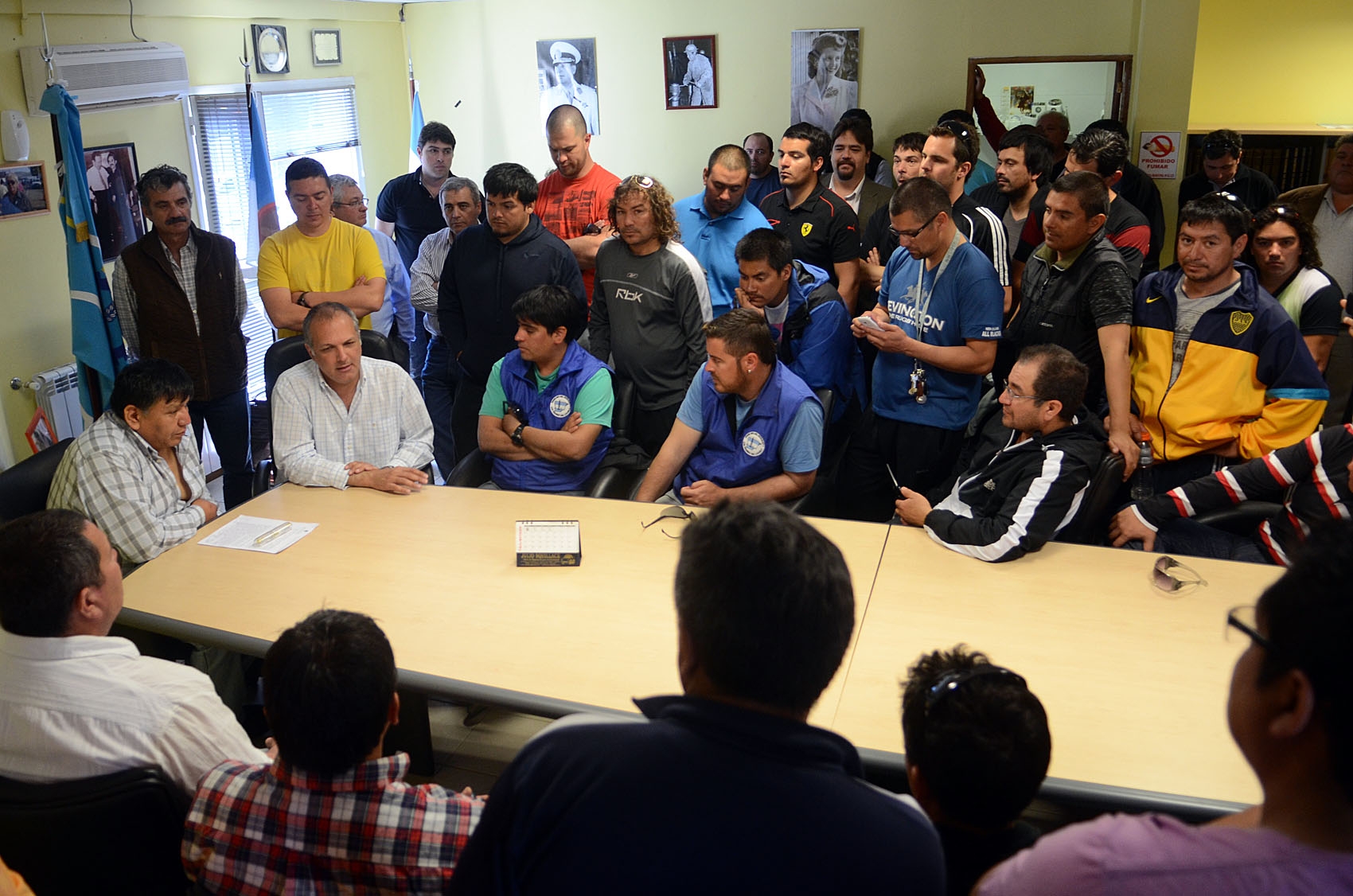 Fuerte respaldo de Buzzi a los petroleros