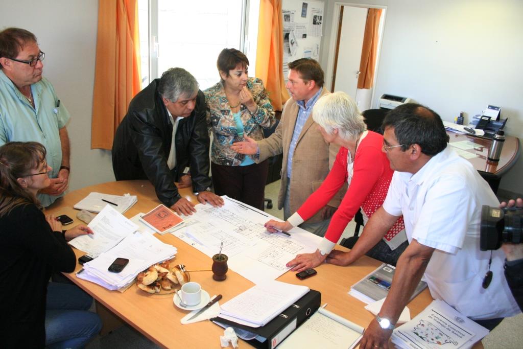 Eredia y López supervisaron refacciones en el Hospital Regional