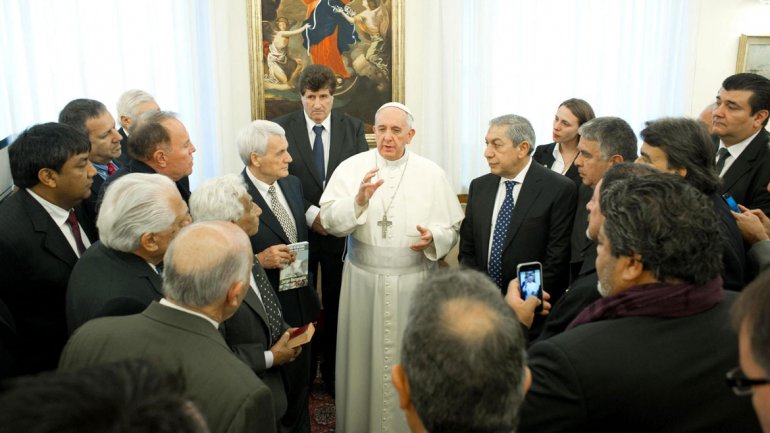Reunión entre el Papa y la CGT oficialista