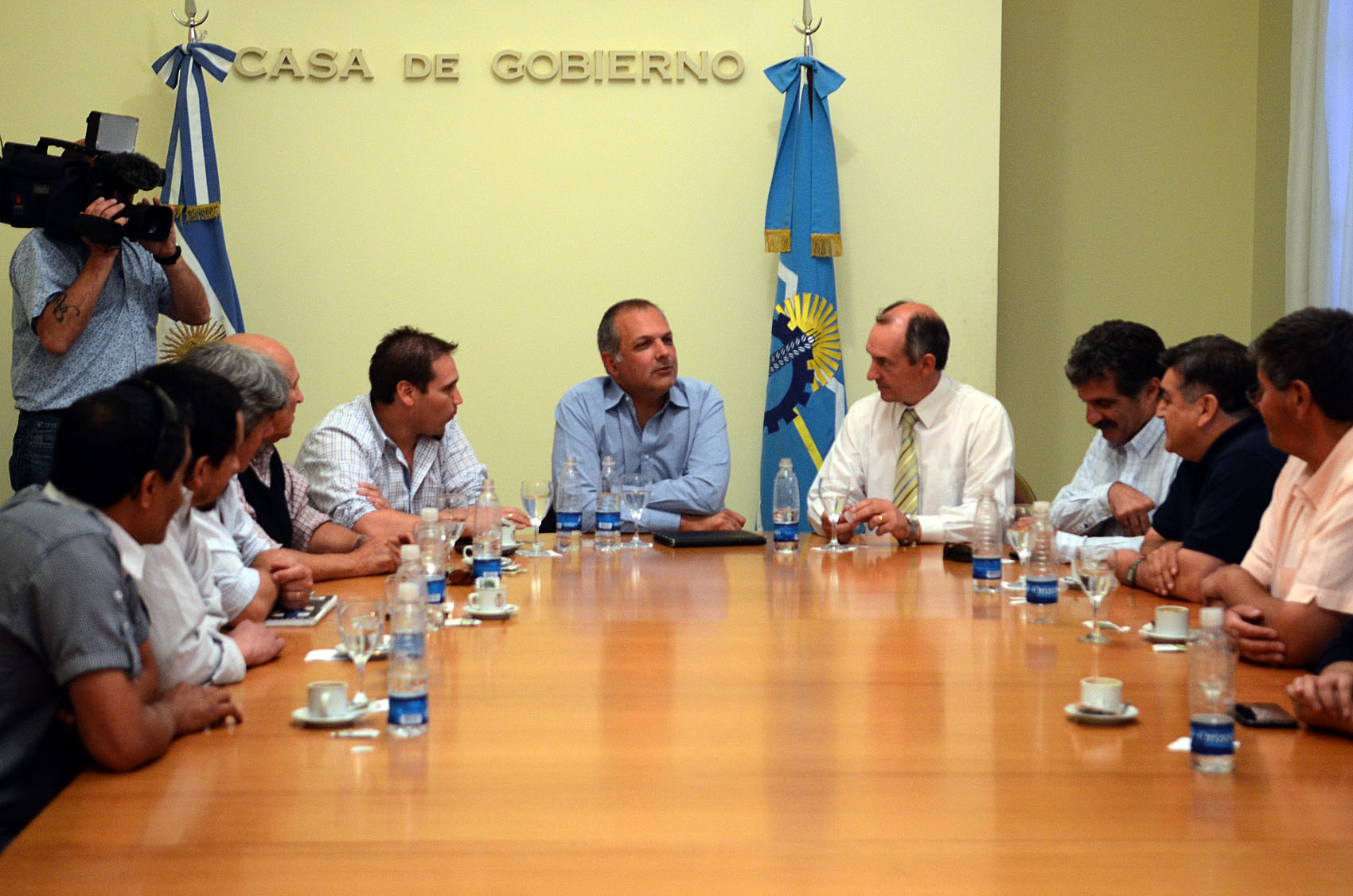 Buzzi recibió a autoridades de la CGT
