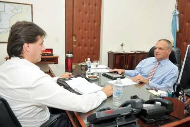 Buzzi y Juncos delinearon “obras a futuro”