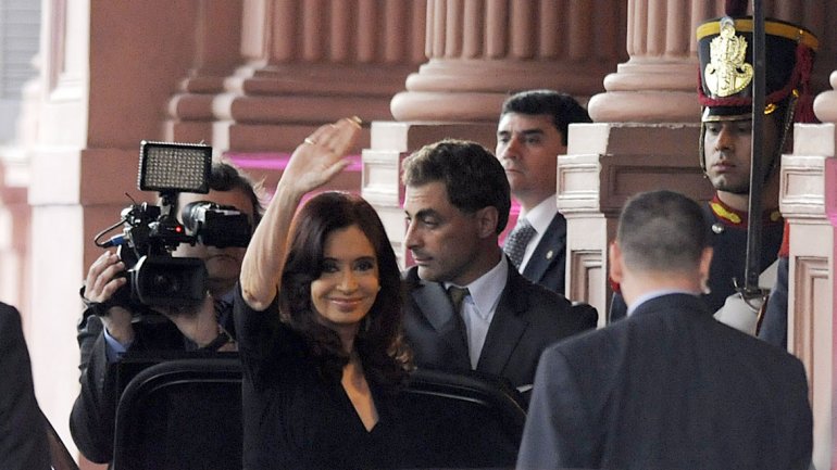 Cristina, en la Casa Rosada pero sin agenda