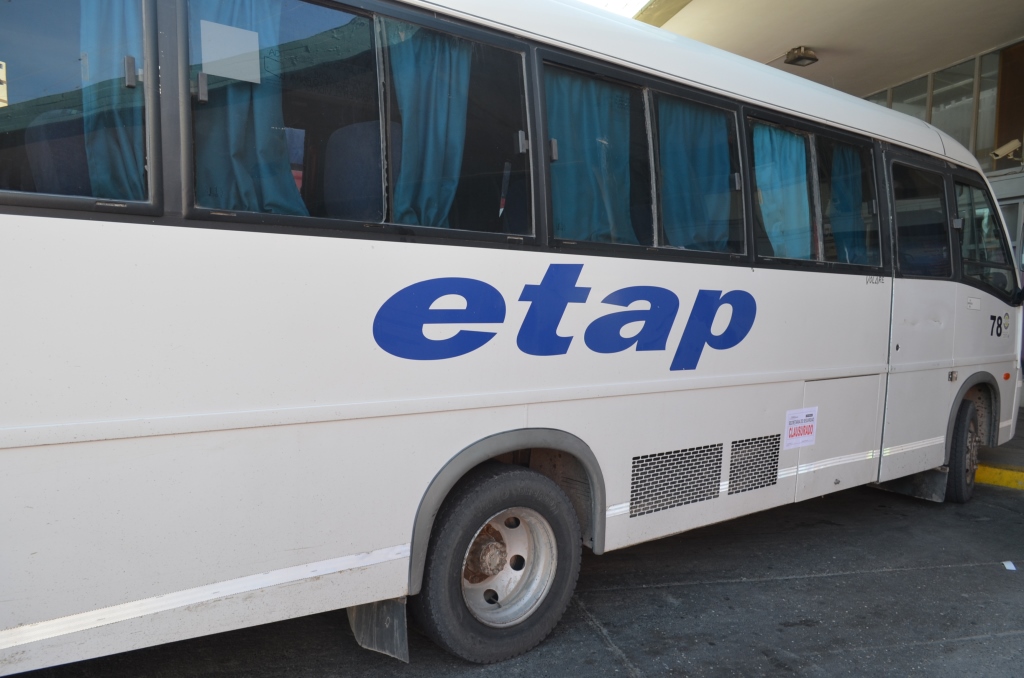 Seguridad secuestró un colectivo de ETAP