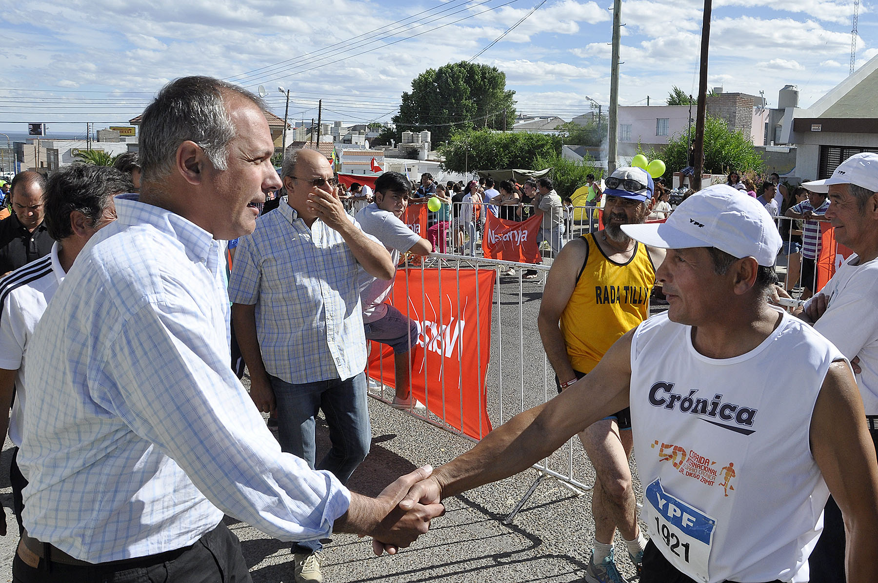 Buzzi y Di Pierro estuvieron en la maratón