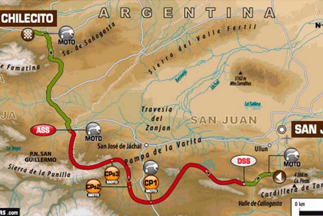 Dakar, día 4: de San Juan a La Rioja