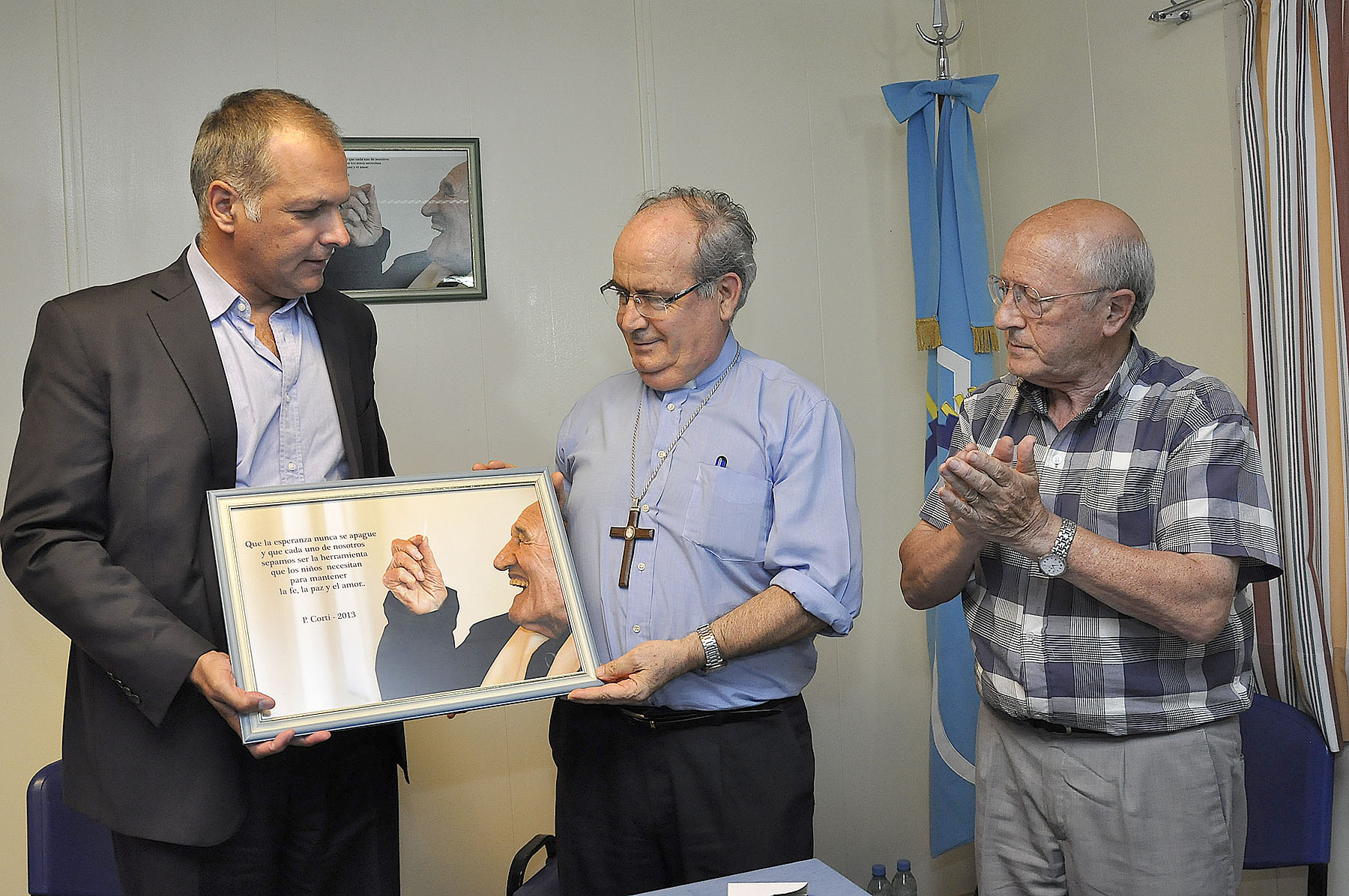 “Cumplimos con lo que le prometimos al Padre Corti”