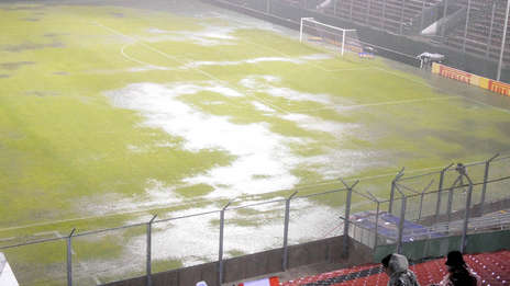 Un diluvio hizo suspender el amistoso de River y San Lorenzo