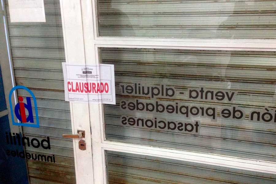 Clausuraron nueve locales comerciales en el centro
