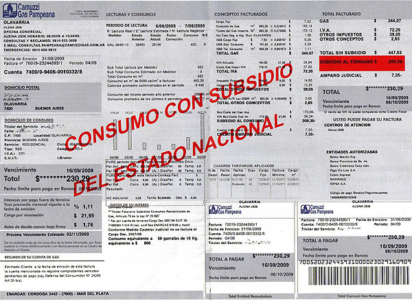 Servicios: Desde abril se deberá informar quién tiene tarifas subsidiadas