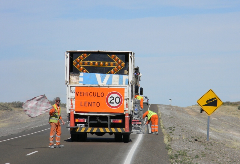 Realizan señalamiento sobre la Ruta Nacional N°3