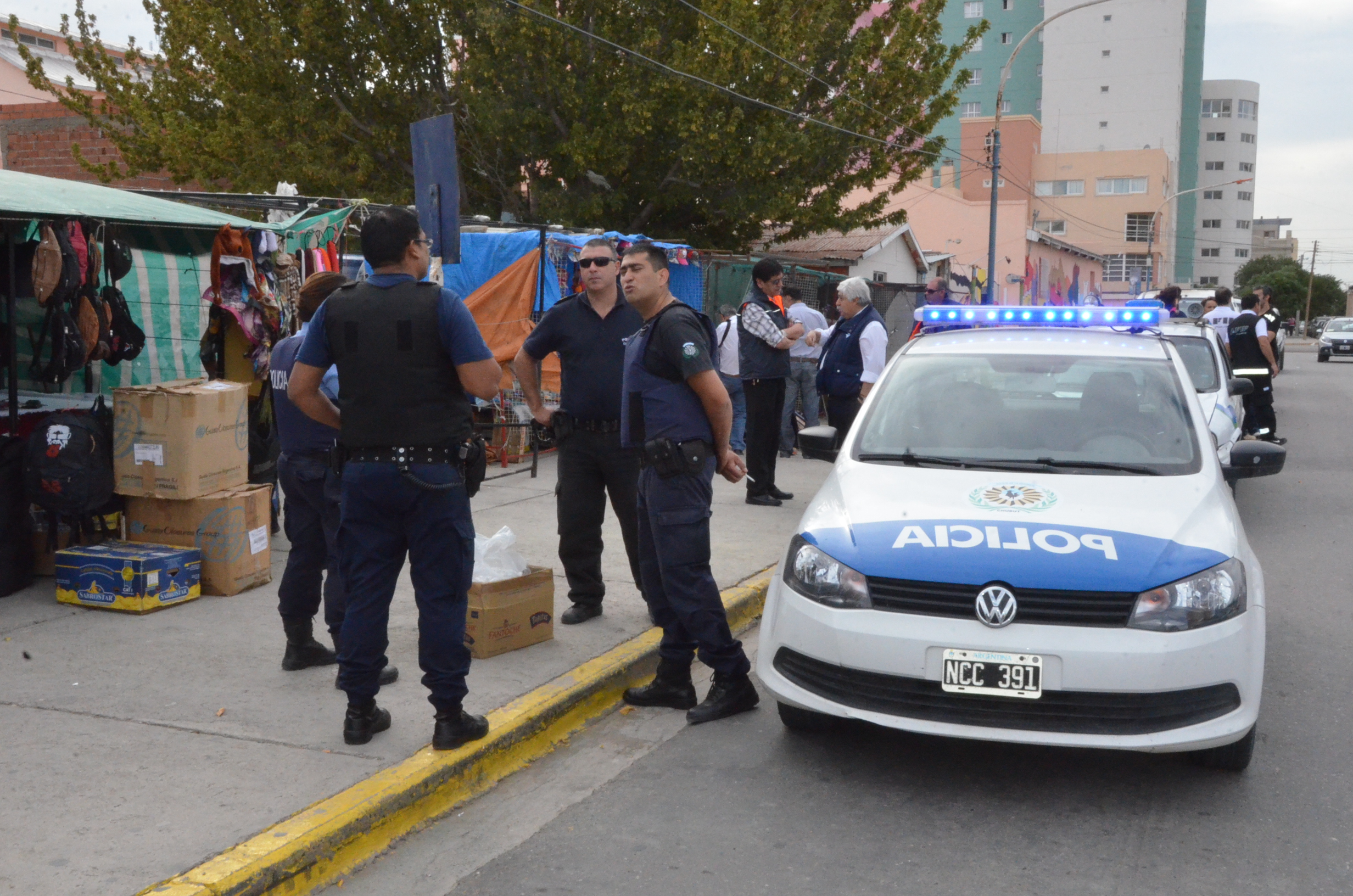 Hubo control de vendedores ambulantes