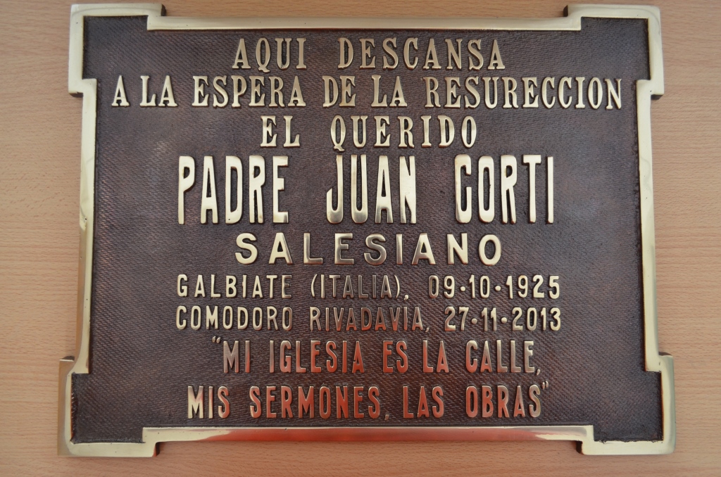 Esta semana se colocará la placa al Padre Corti