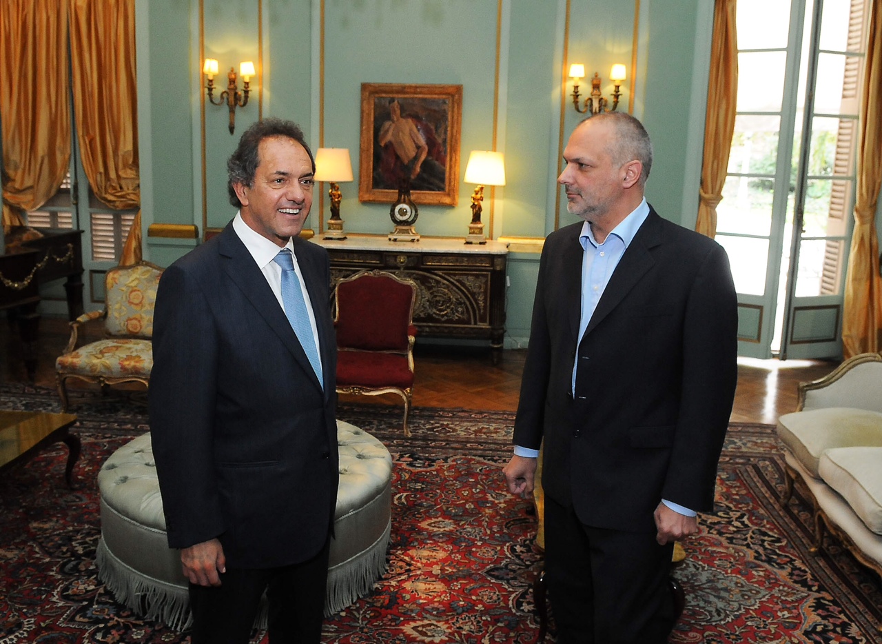 Buzzi y Scioli definieron una agenda política conjunta