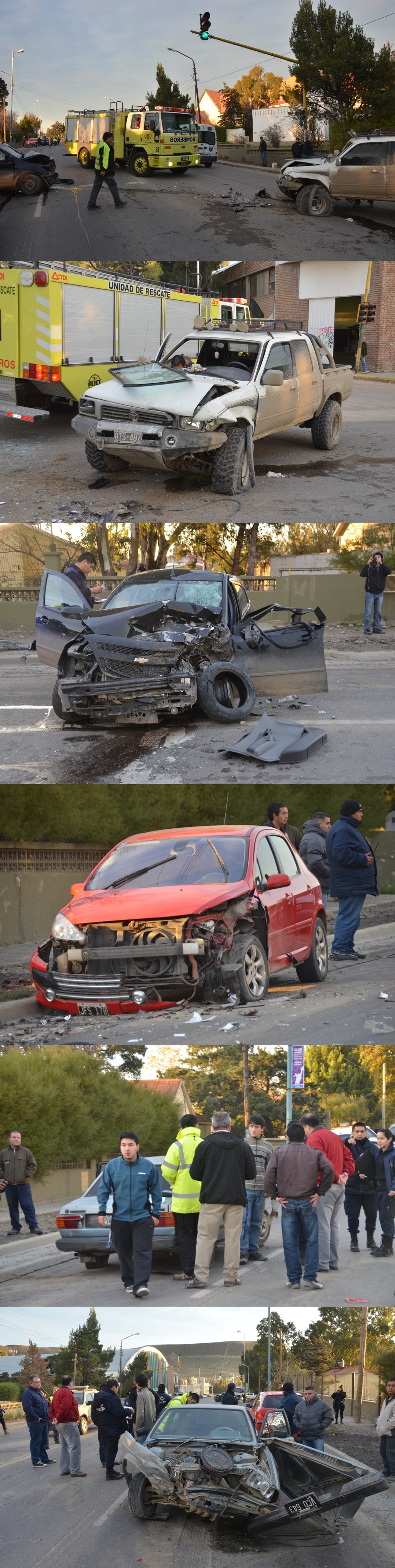 Galería de Fotos: Choque frente a Club Huergo 24/05/2014