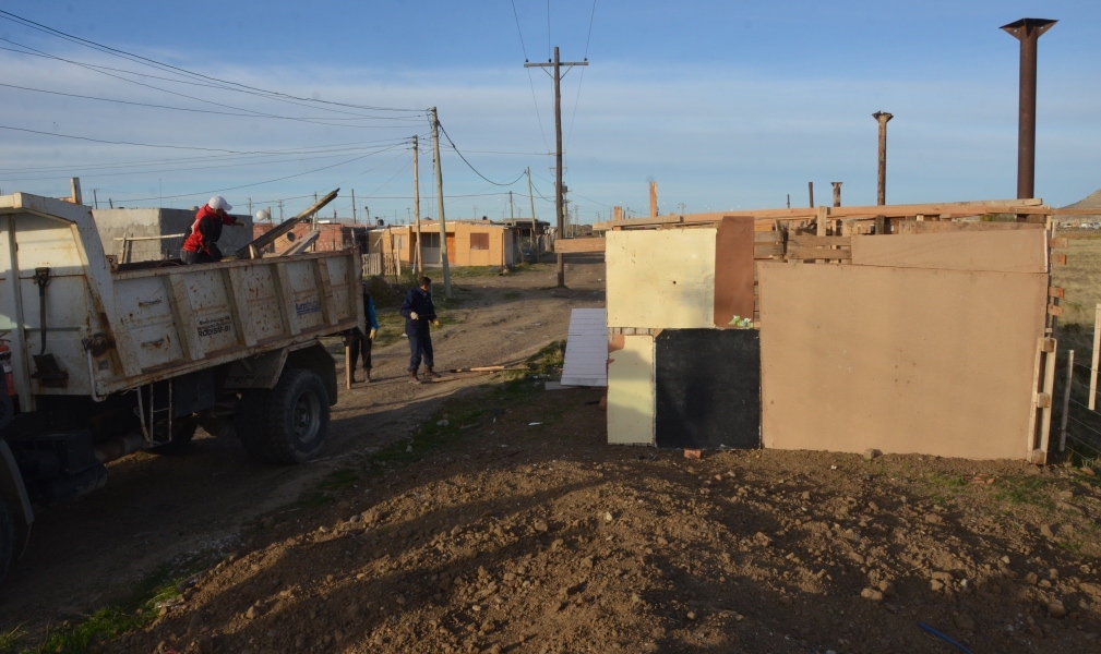 Levantaron un asentamiento en zona norte