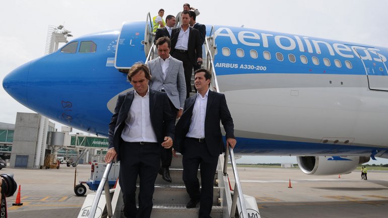 Números de las transferencias a Aerolíneas y Austral