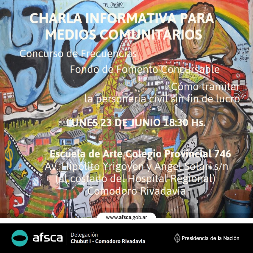 Charla Informativa para medios de comunicación audiovisual comunitarios