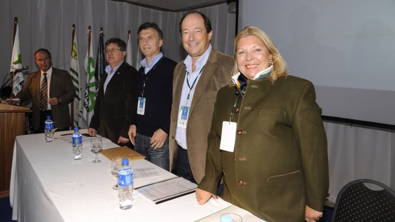 Macri, Carrió y Sanz destacaron el rol del campo