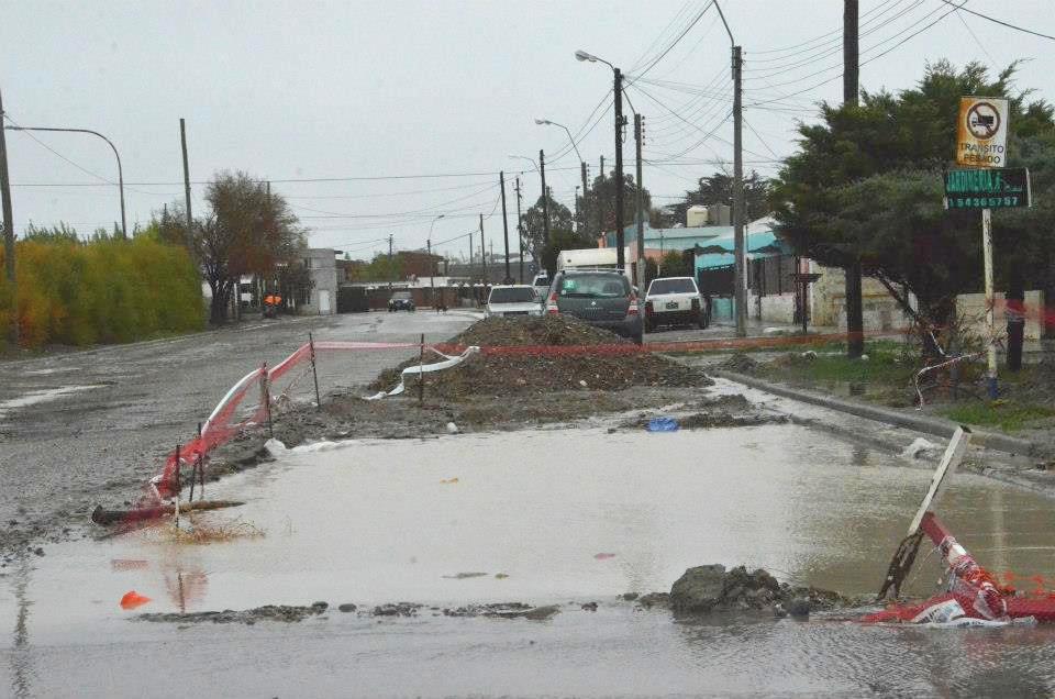Lluvias: Sin evacuados por el momento en Comodoro