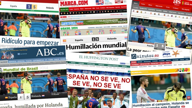 La prensa española habla de «humillación» y «pesadilla»