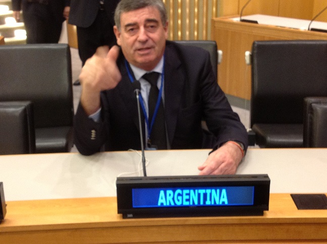 Cimadevilla integró la representación Argentina en la ONU
