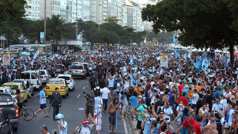 Blindaje en Río de Janeiro por la ‘marejada argentina’