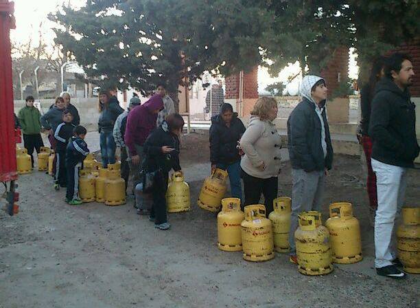 Siguen los inconvenientes con la entrega de garrafas