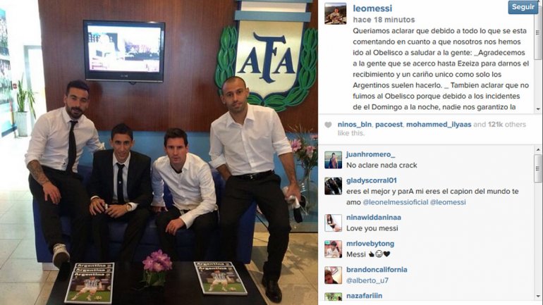 Messi: “Nadie nos garantizó la seguridad”