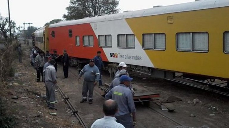 Descarriló el Tren de las Nubes