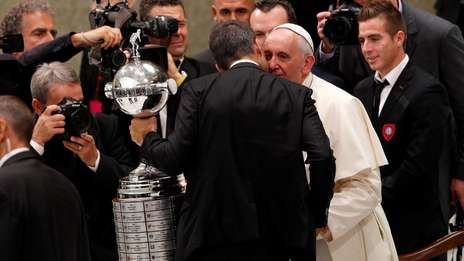 San Lorenzo le llevó la Copa a Francisco