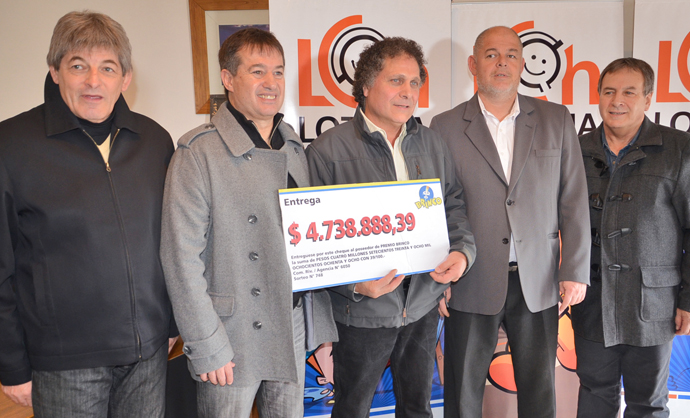 Un comodorense recibió 5 millones del Brinco