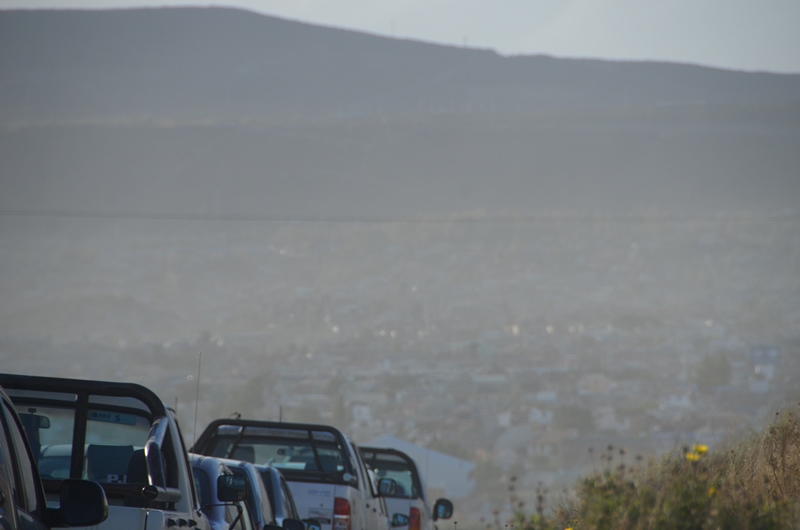 El viento por ahora no afloja en la urbe petrolera