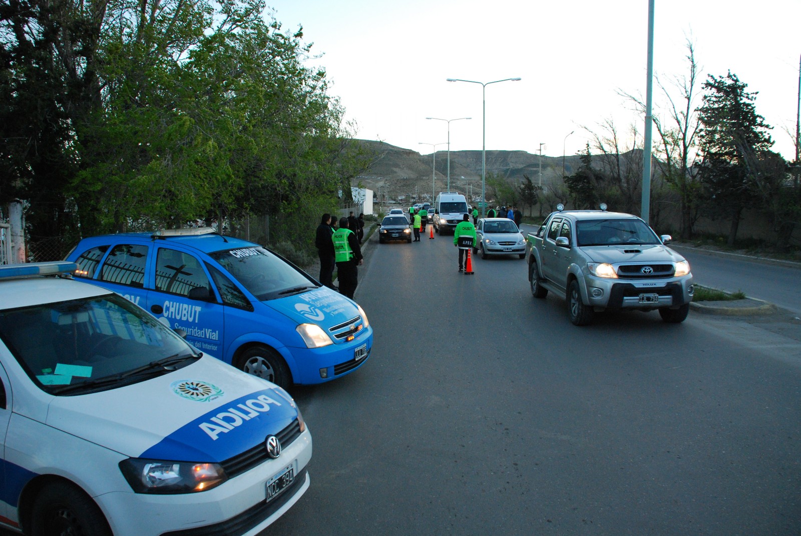 Reforzaron controles policiales en Kilómetro 5