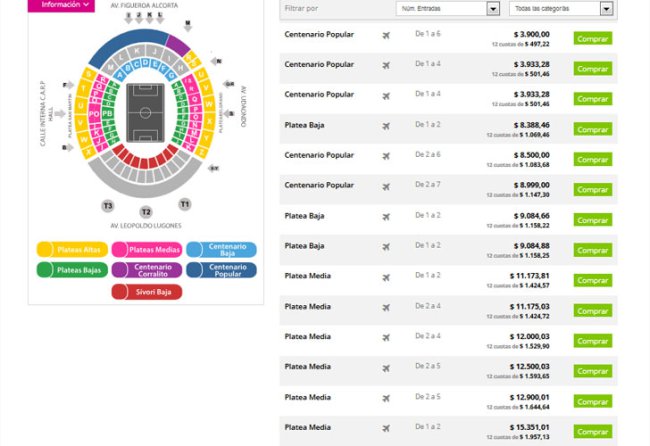 Superclásico: Reventa de entradas a 15 mil pesos