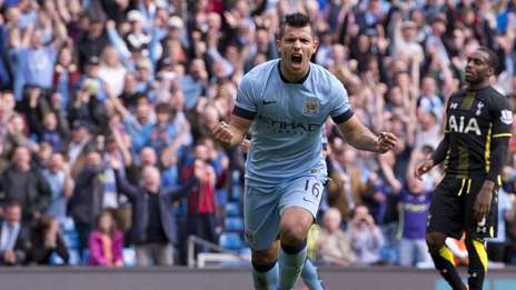 Agüero metió cuatro goles ante Tottenham