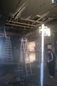 Escuela 7.717 incendiada