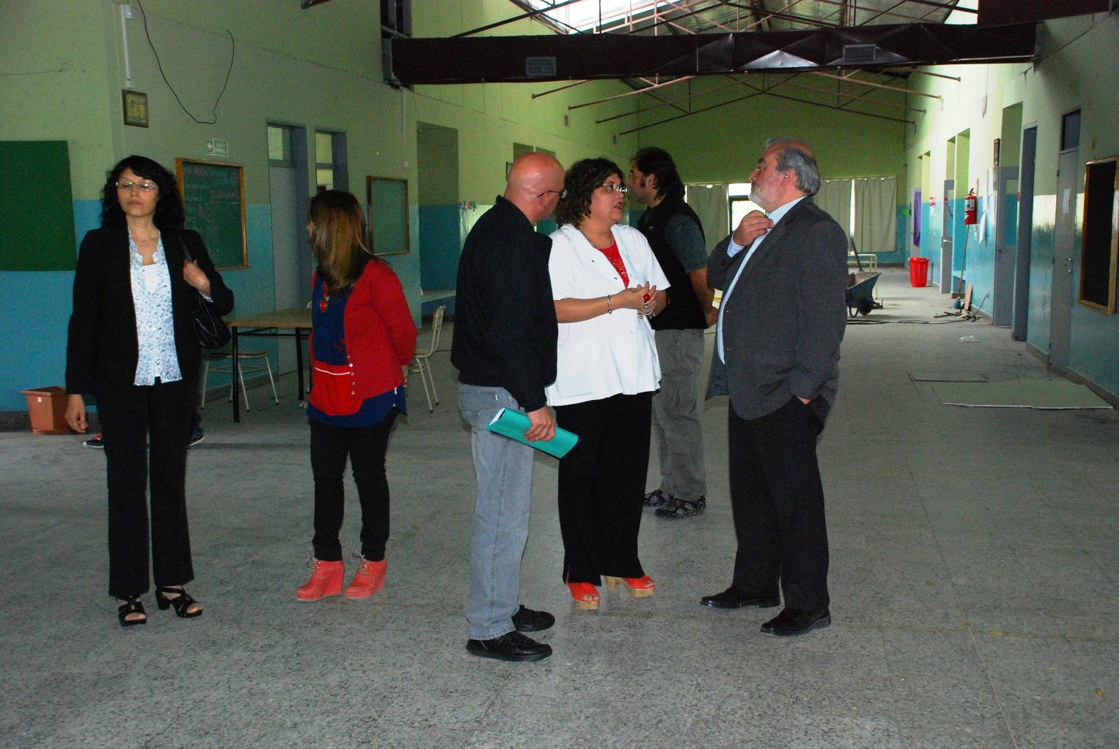 Zárate supervisó obras en la Escuela 197