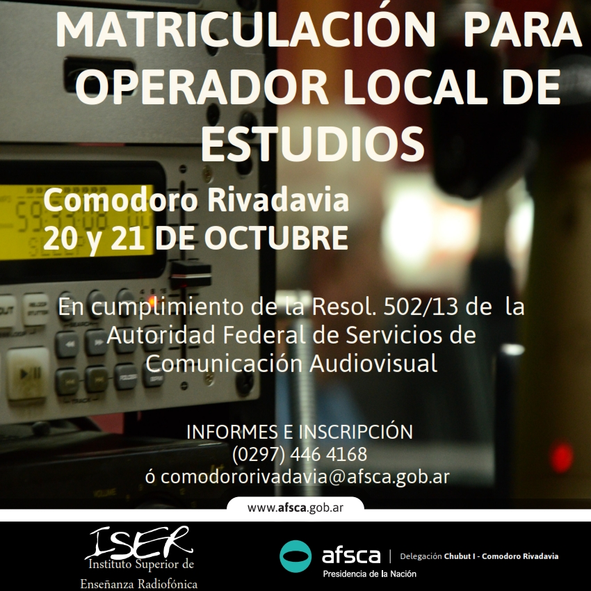 Capacitación y Examen para Operadores y Locutores