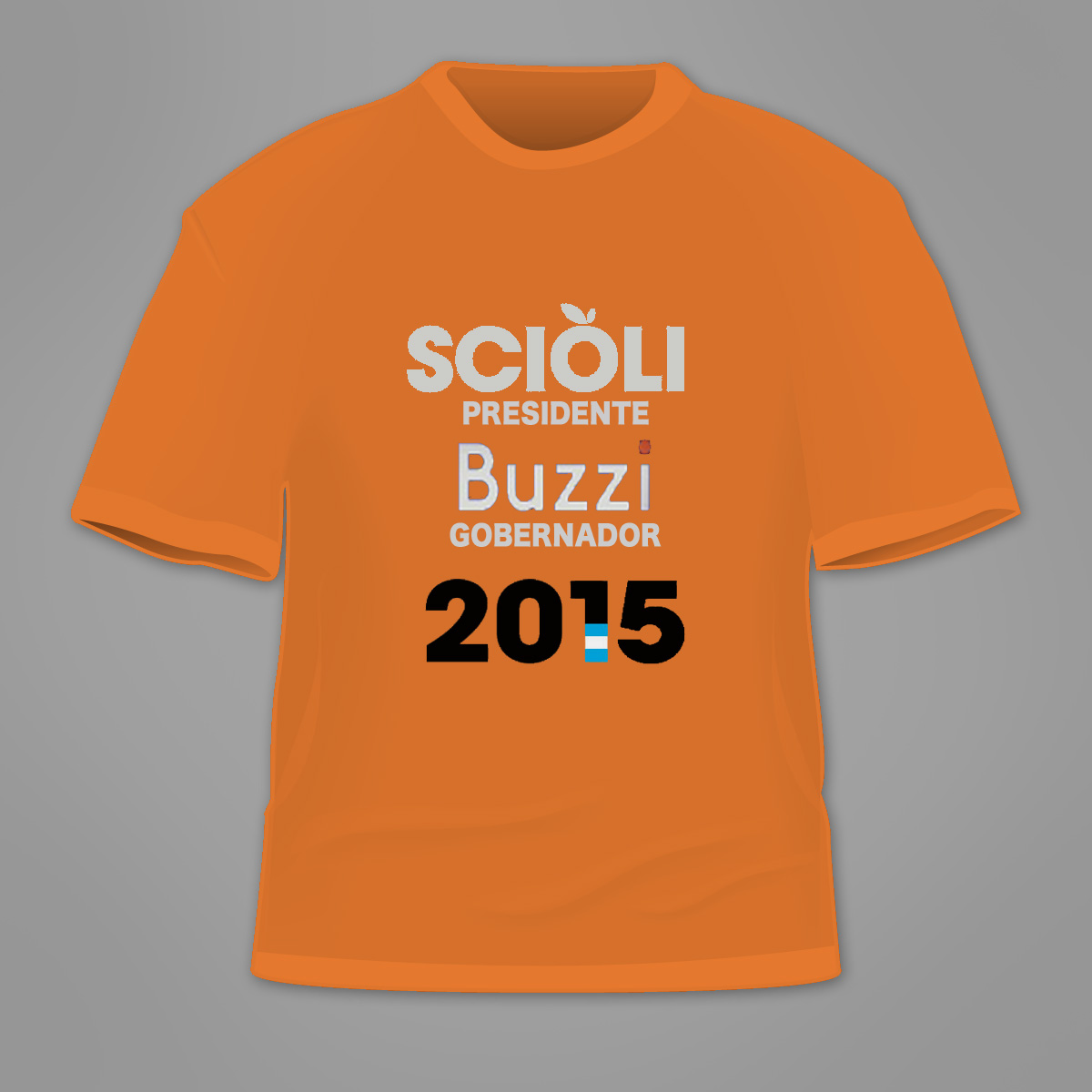 Salen las remeras Scioli Presidente-Buzzi Gobernador