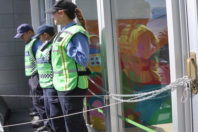 ATE encadenó el Ministerio de Educación