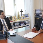 Capitanich recibe al gobernador de Chubut, Martín Buzzi