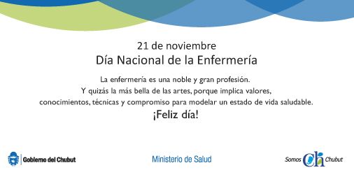 Corchuelo Blasco saludó a los enfermeros de Chubut en su día